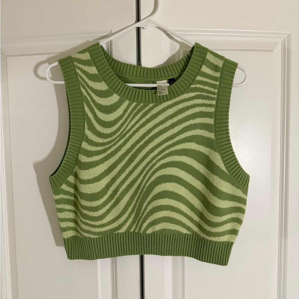 H&M Zebra Print Sweater Vest